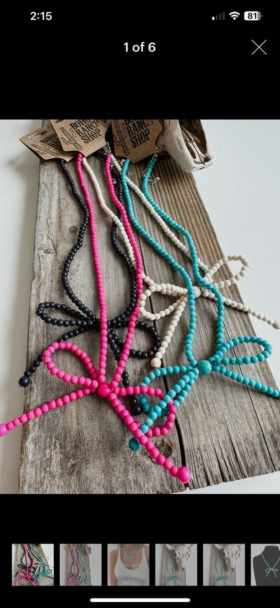 BR Bow Necklace
