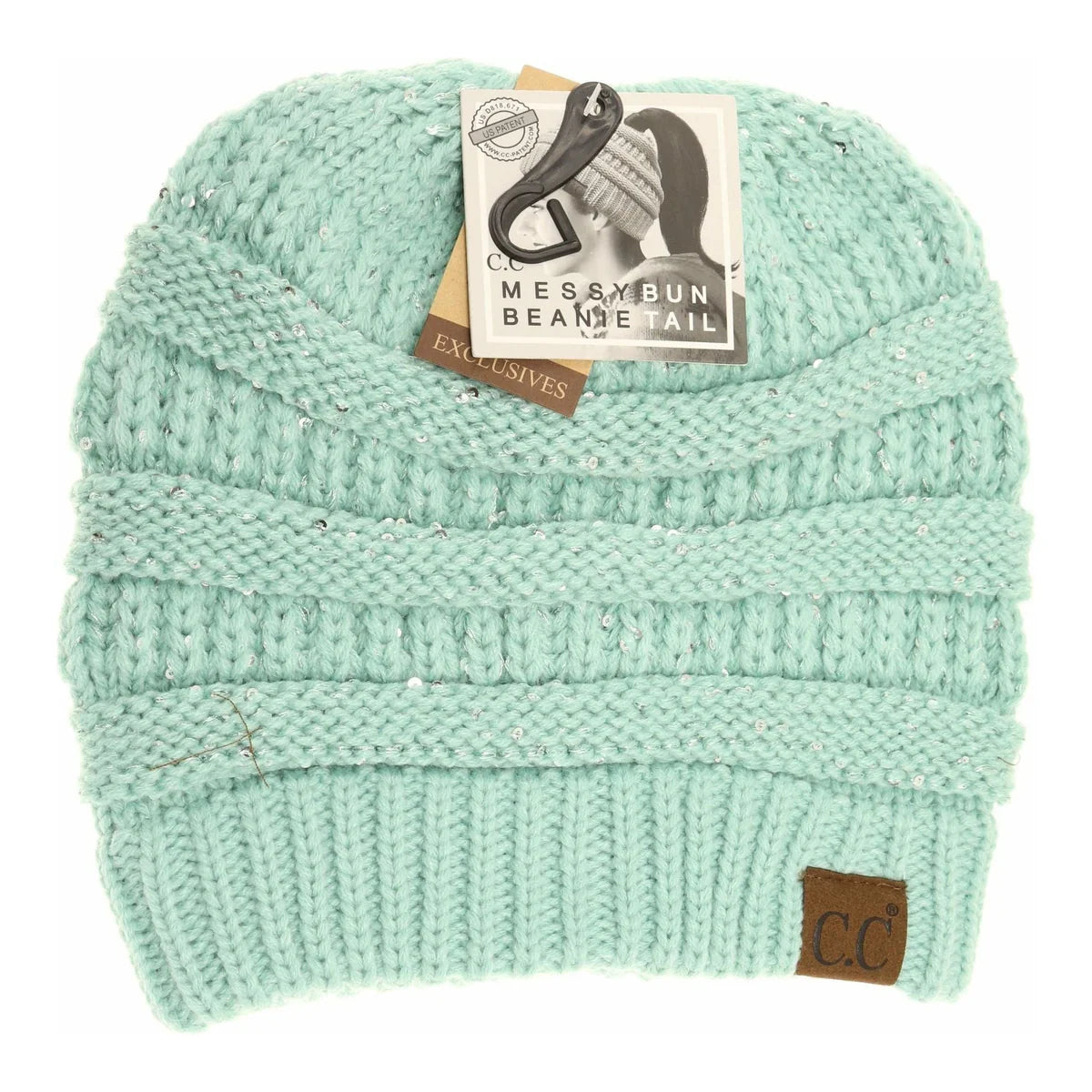CC Sequin Tail Beanie