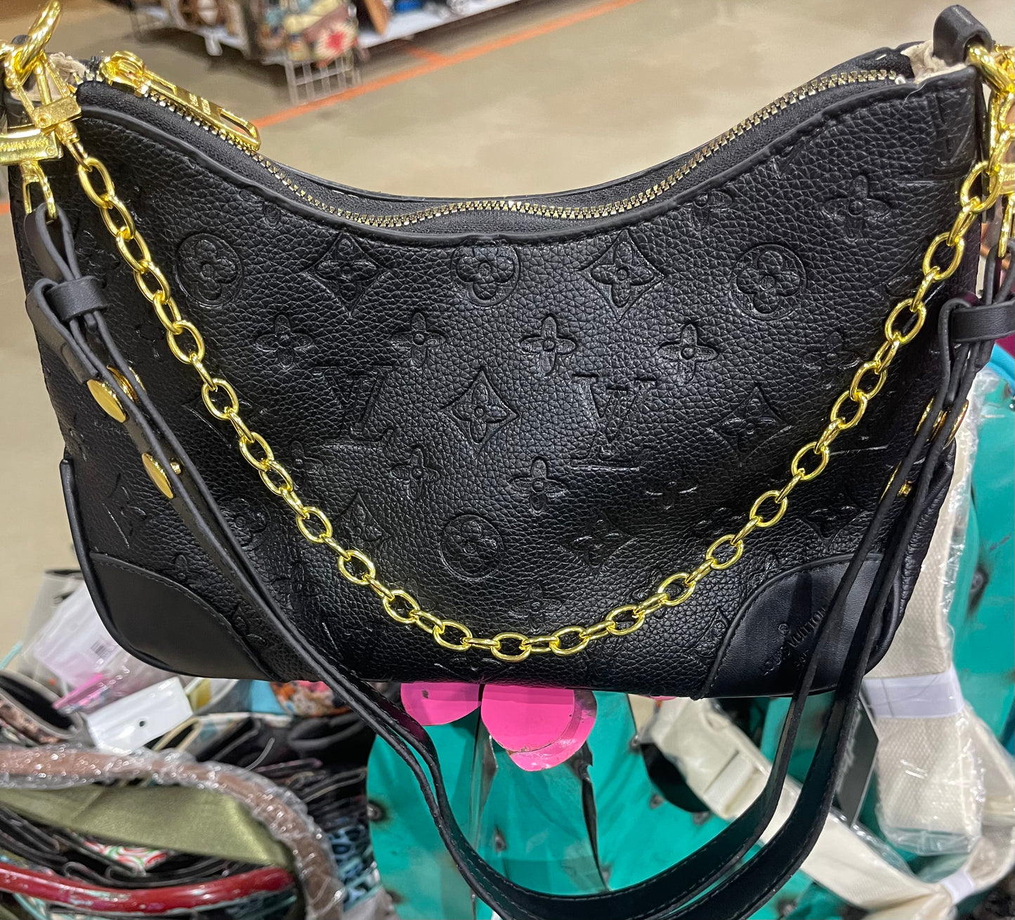 Nichole Black Mono Crossbody