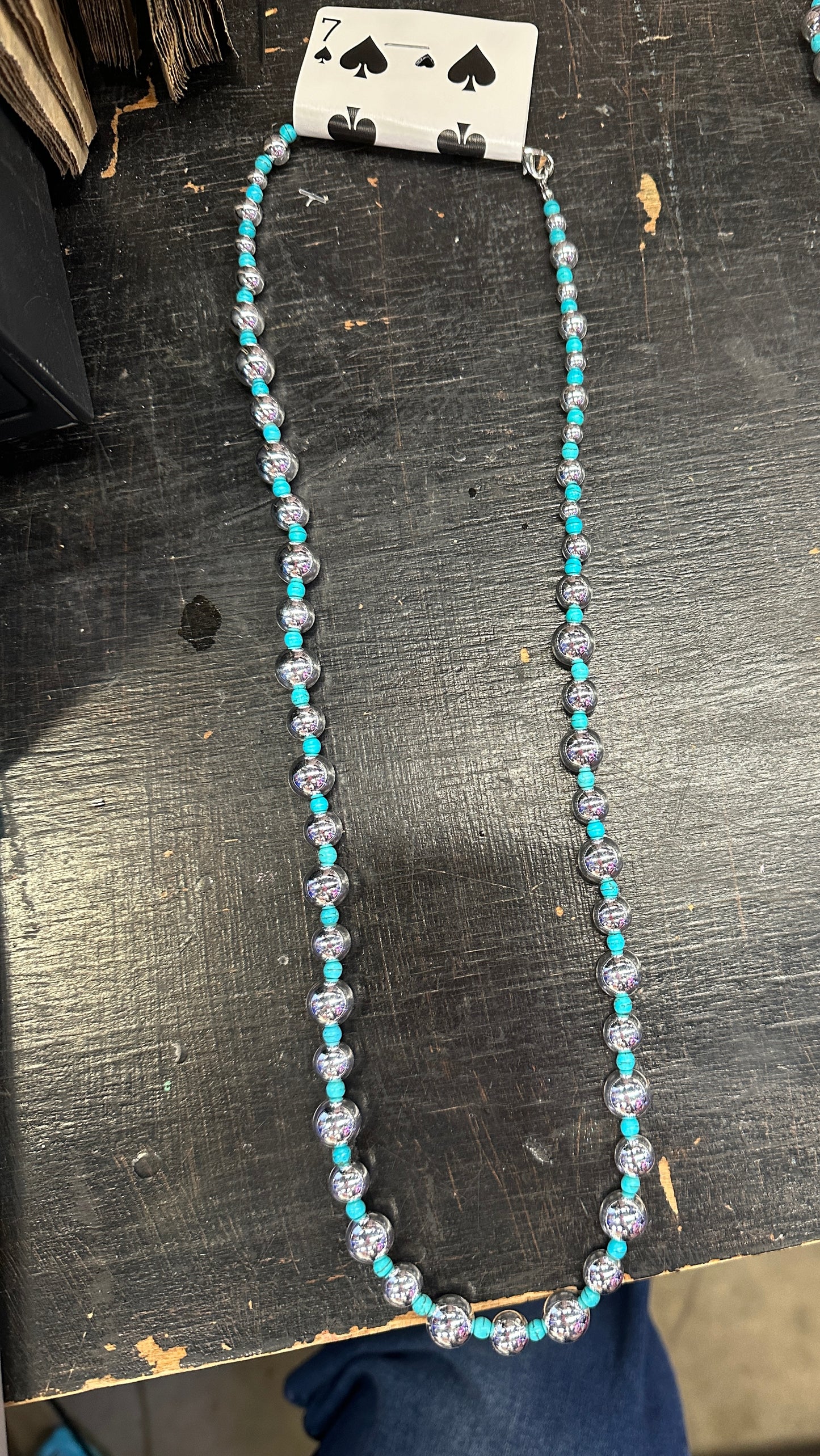 Turquoise Small Bead Necklace