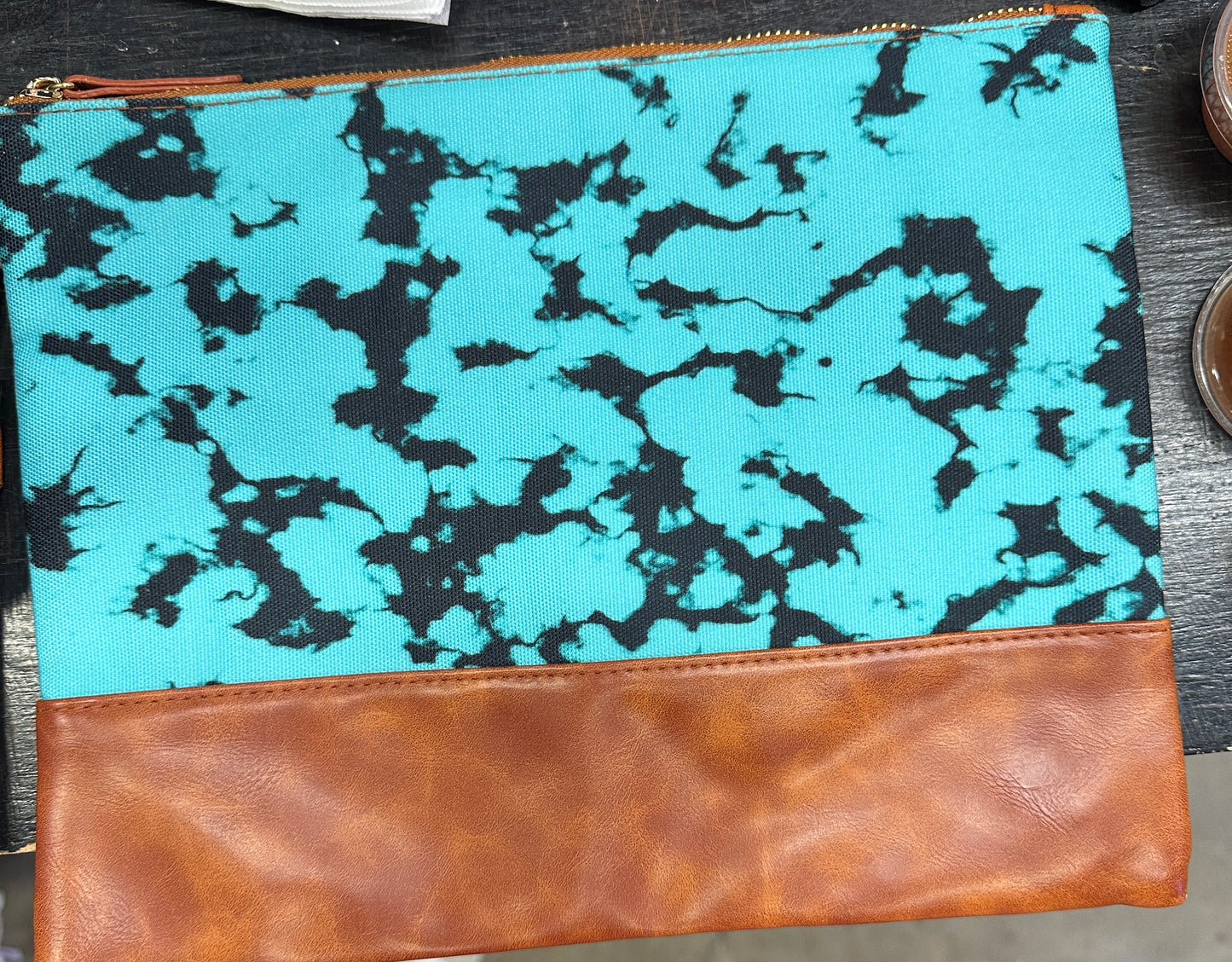 Turquoise wristlet