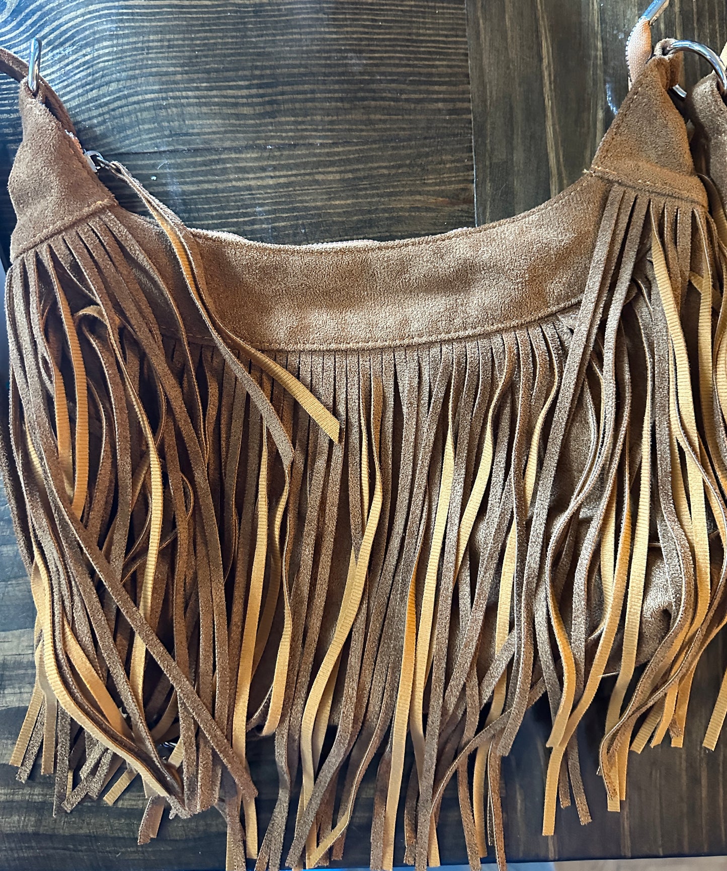 Brown Fringe Purse