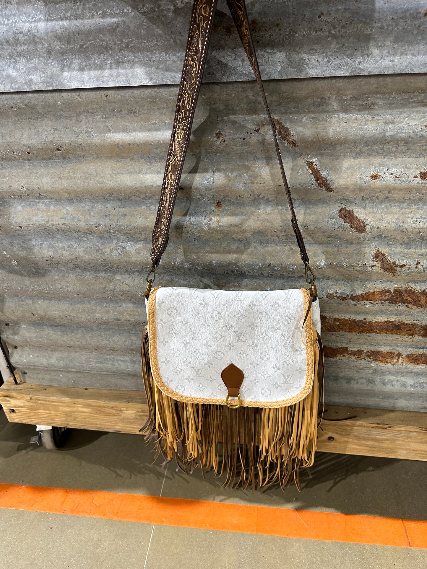 Nichole Mono Fringe crossbody