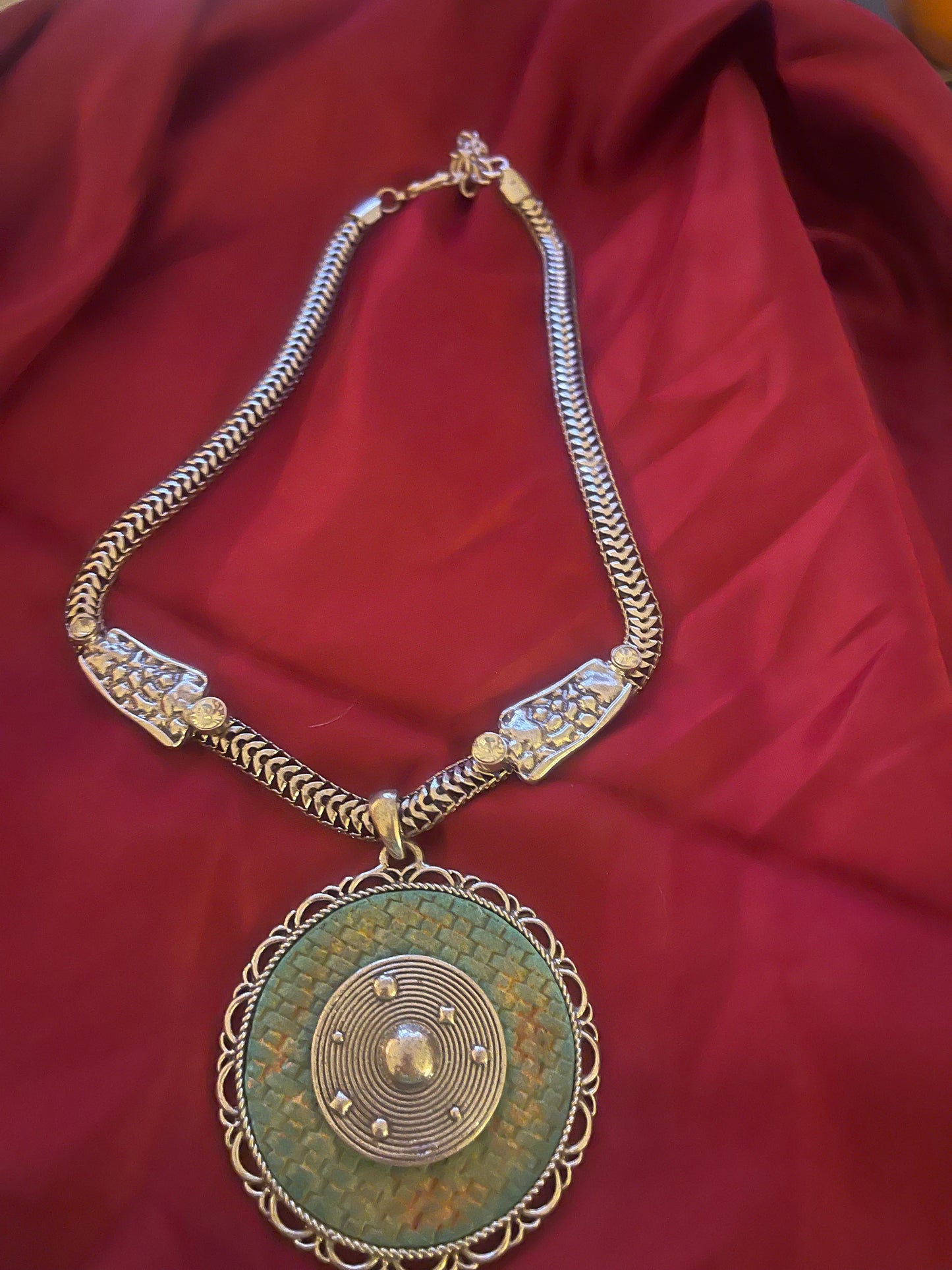 Silver Medallion Necklace