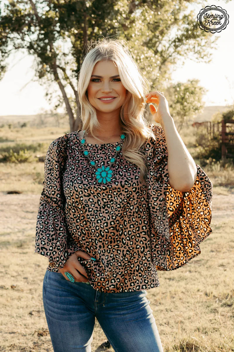 SK Into The Night Leopard Top