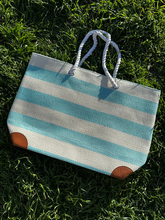 Blue & White Oversized Bag