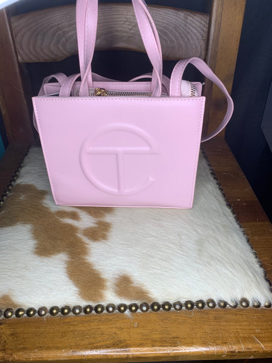 Jessica light pink small tote