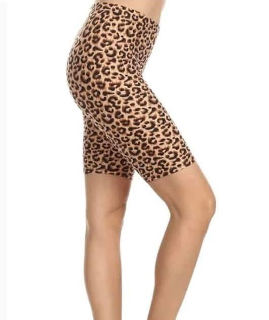 Leopard Biking Shorts