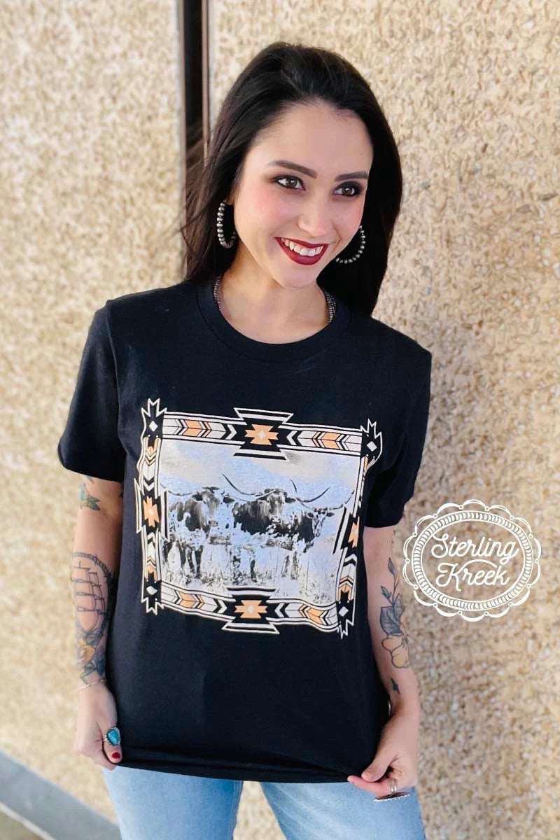 Sterling Kreek Love & Longhorn Tee