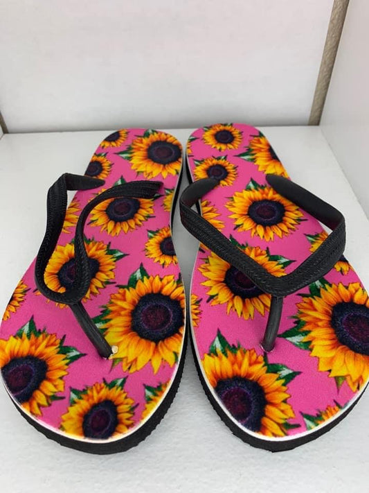 Sunflower flip flops